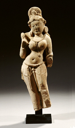 A North Indian, Rajasthan, Sandstone Female Deity von 