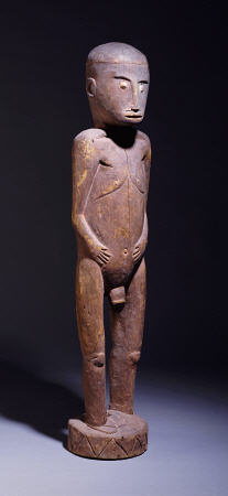 An Unusual Melanesian Male Figure von 