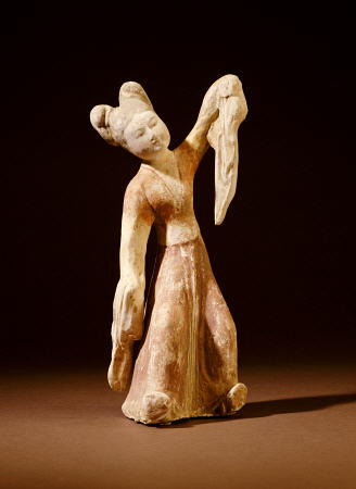 A Painted Pottery Figure Of A Dancer von 