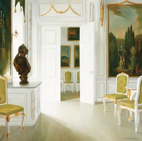 An Interior Of A Salon - Fredensborg von 