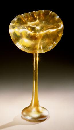 A Favrile Glass ''Jack In The Pulpit'' Vase