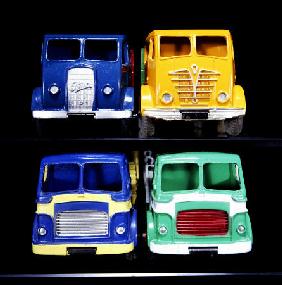 A Group Of Foden And Leyland Model Trucks