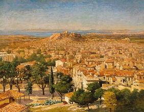 An Extensive View Of Athens With The Acropolis