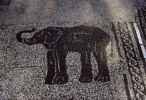 An Elephant, Roman, 2nd century AD (mosaic) von 