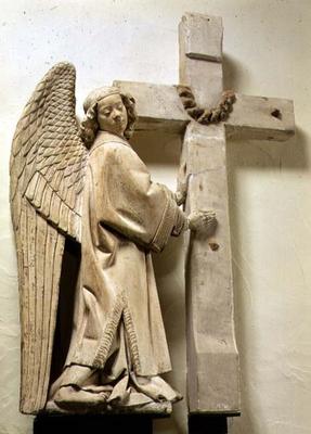Angel holding a Large Crucifix (plaster) von 