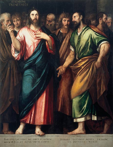 Bonifazio Veronese, Christus u.Juenger von 