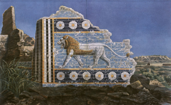 Babylon,Marduk-Prozession,Löwenrelief von 