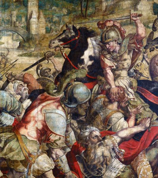 Battle at Ticinus / Cartoon for tapestry von 