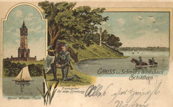 Berlin, Grunewaldturm, Postkarte 1903 von 