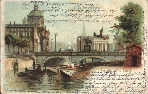 Berlin, Stadtschloß, Schloßbrücke von 