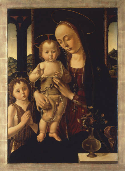 B.Ghirlandaio, Maria mit Kind u.Johannes von 
