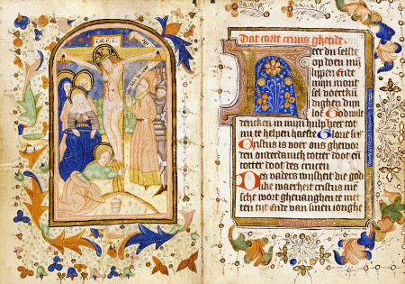Book Of Hours, In Dutch, Depicting Crucifixion Of Christ von 