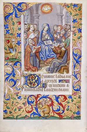 Book Of Hours, Use Of Paris, In Latin With Prayers In French von 