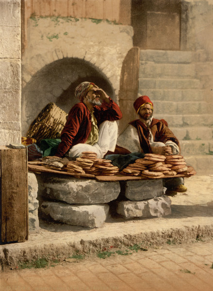 Brotverkäufer in Jerusalem von 