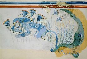 Blue Monkey Fresco, Palace of Knossos, Minoan 09th