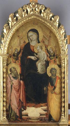 Biccio di Lorenzo, Maria mit Kind u.Hlg.