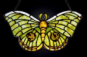 Butterfly Leaded Glass Lamp Pendant