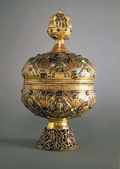 Ciborium, made in Limoges G. Alpais for the Abbey at Montmajour, 13th century (gold, enamel and prec von 