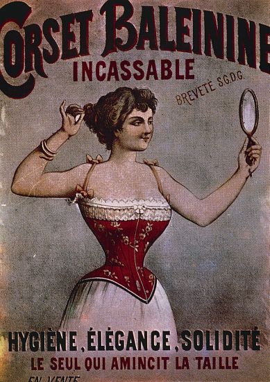 Corset Baleinine Incassable, advertisement for corsets, poster von 