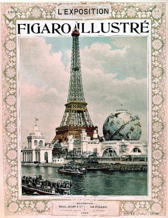Cover of magazine Le Figaro Illustre : world fair in Paris, 1900 : Eiffel Tower, engraving von 