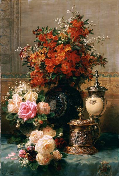 Still Life Of Roses And Other Flowers von 