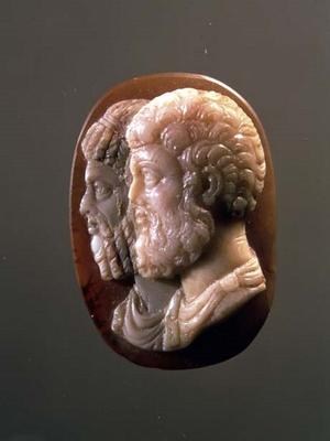 Cameo depicting Marcus Aurelius (121-180) and Lucius Verus (130-169) Roman (onyx) von 
