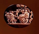 Cameo of Dionysus on a chariot pulled by Pysche, 1st century BC (onyx and sardonyx) 14th