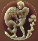 Cameo of Hercules and the Nemean Lion, 1st century BC (onyx) 1715