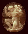 Cameo of Hercules Conquered by Cupid, 1st century BC (agate and onyx) 18th