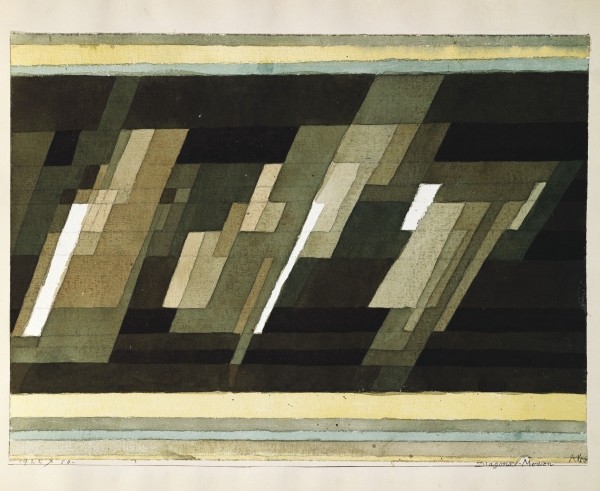 Diagonal-Medien, 1922 (w/c over pencil on paper)  von 