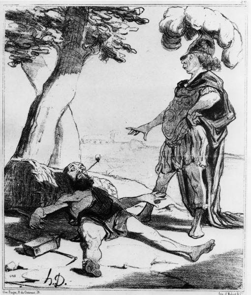 Diogenes und Alexander / Daumier von 