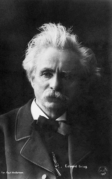 Edvard Grieg (1843-1907) 1901 (b/w photo)  von 