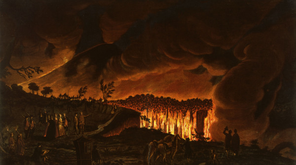 Ein Lavastrom des Vesuvs, 1776 von 