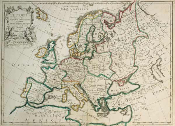 Karte von Europa von 