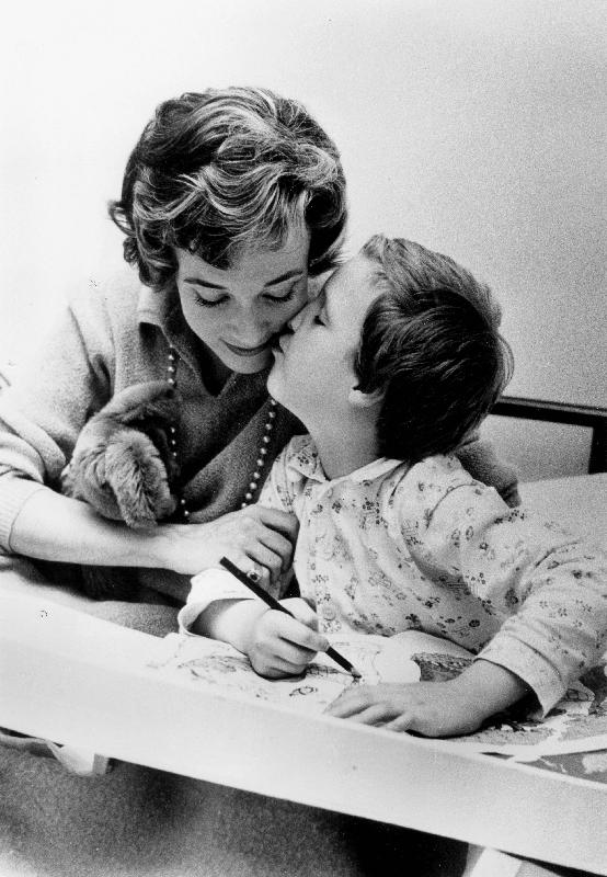 French Actress Micheline Presle with daughter Tonie Marshall von 