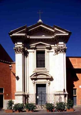 Facade of the Church of Saint Egidius, built in 1630 (photo) von 