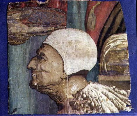 Fragment of a Tapestry Showing a Portrait of the Doge Loredan (textile) von 