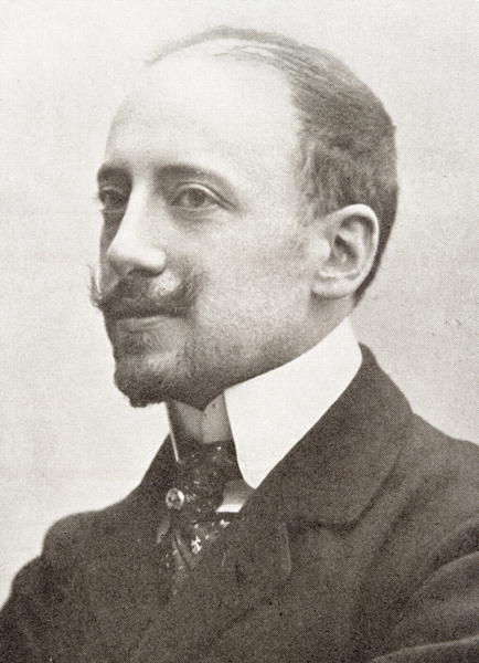 Gabriele d''Annunzio (1863-1938) (b/w photo)  von 