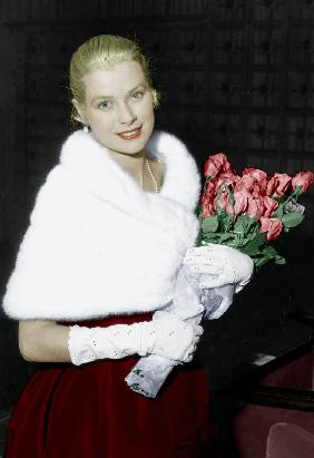 Grace Kelly at Cannes film festival May 6, 195