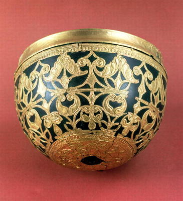 Gold openwork for a varnished bowl from Schwazenbrach Celtic art, 5th century BC von 