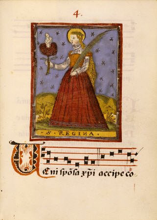 Hand Colored Engraving Of Rite For The Profession Of A Virgin C von 