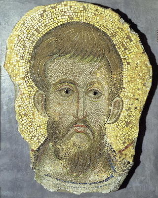 Head of St. Peter, Byzantine, 1210 (mosaic) von 