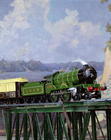 Hornby L.N.E.R. `Yorkshire' locomotive pulling a Pullman coach `Iolanthe', English 15th