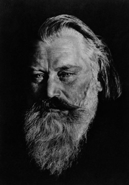 Johannes Brahms (1833-97) (b/w photo)  von 