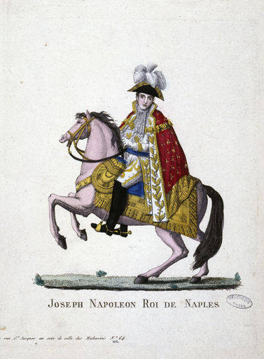 Joseph Bonaparte, Reiterbildnis / Kpfst. von 