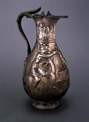 Jug depicting a sacrificial scene, Greek (silver) von 
