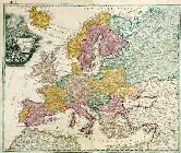 Landkarte Europa um 1720
