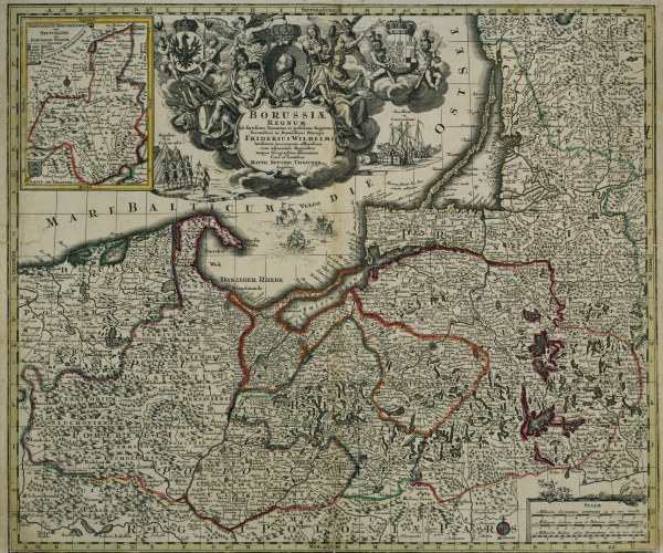 Landkarte von Preußen / um 1730 von 