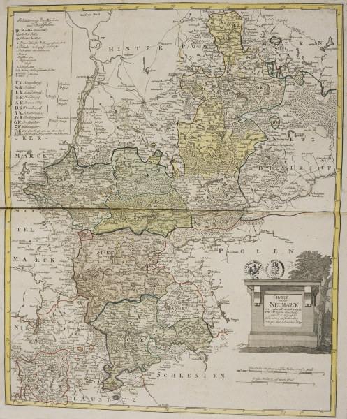 Landkarte der Neumark 1789 von 