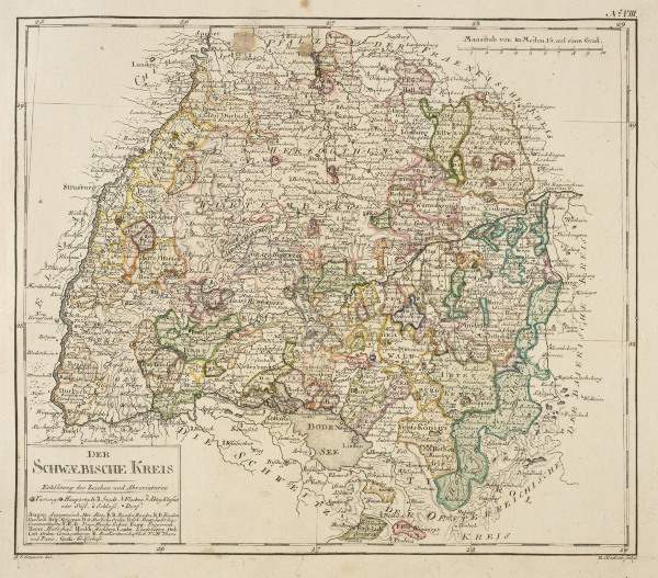 Landkarte Schwäb.Kreis 1795 von 